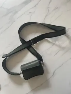 ecco グリーンショルダーバッグ