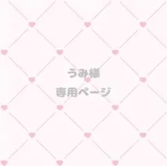 うみ様 専用ページ