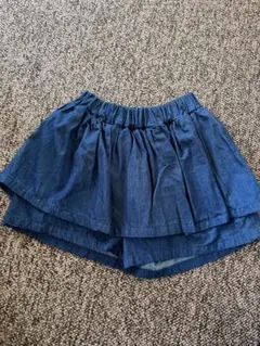 onu デニムキュロットスカート S