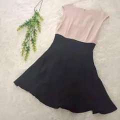 FRAY ID【0】ミニワンピース バイカラー ブラック ピンクのサムネイル