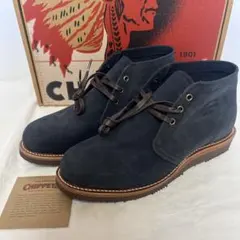 新品 CHIPPEWA チペワ スエード チャッカ ブーツ 紺 27.5cmのサムネイル