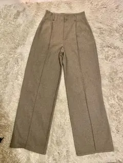 GU ブラッシュドジャージータックワイドパンツ Sサイズ