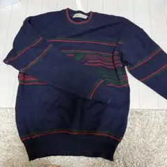 PIERRE BALMAIN ストライプセーター ネイビーのサムネイル