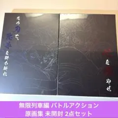 劇場版「鬼滅の刃」無限列車編 バトルアクション原画集 未開封2点セット美品