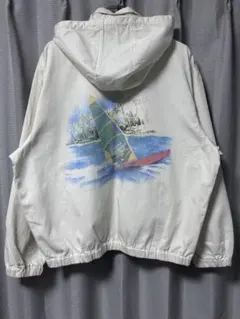 90s Ralph Lauren ラルフローレン スイングトップ ヨット柄