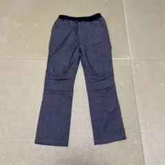 キッズ デニム風ストレートパンツ