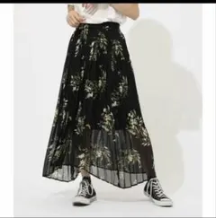 AZUL 花柄プリーツスカート Mサイズ