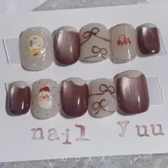 〈ベリーショート25458⚠️〉マグネットクリスマスネイル