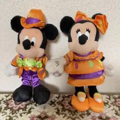 ディズニー　ハロウィン　2004 ミッキー　ミニー　ぬいぐるみバッジ
