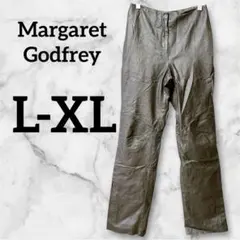 Margaret Godfrey【12 L-XL】本革 レザーパンツ ブロンズ