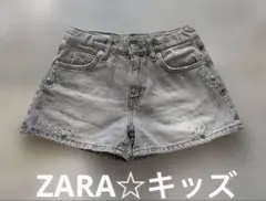 未使用⭐️ZARA キッズ デニムショートパンツ ビジュー付き　140