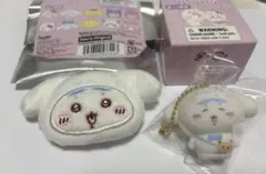 ちいかわ サンリオ シークレット フロッキー ヘアクリップ ハチワレ セット