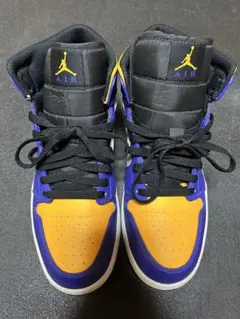 ナイキ　NIke AirJordan1 Mid Lakers 27.0