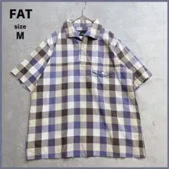 美品✨ FAT エフエーティー シャツ プルオーバー ブロックチェック Mのサムネイル