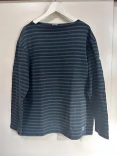 ORCIVAL オーチバル バスクシャツ　ボートネック 長袖Tシャツ 紺/緑 8