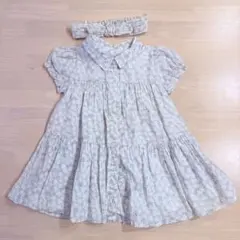 Baby Gap 花柄ワンピース 18-24ヶ月 ヘアバンド付き