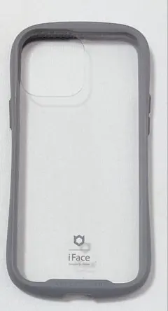 iFace iPhone13ProMax ケース クリア 強化ガラス (グレー)