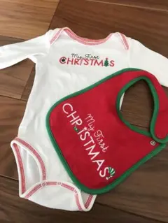 クリスマス ロンパース・スタイ セット　1st christmas