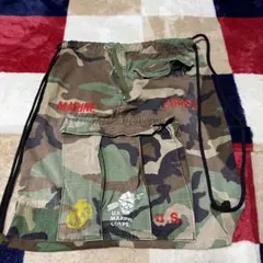 U.S. MARINE CORPS カモフラ柄 ナップサック