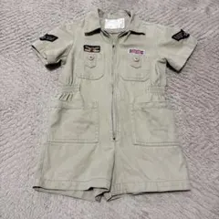 ベージュ ジャンプスーツ 80〜90