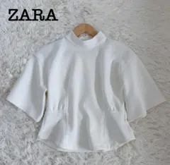 ZARAザラ　トップスブラウス　ホワイト　Mサイズ