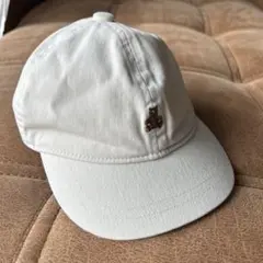 baby GAP ホワイト ベビー帽子 クマ刺繍 0-6month