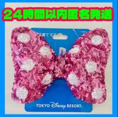 【新品⭐️24時間以内発送】ディズニーランド　ミニー　ピンク　ヘアゴム　ヘアポニー