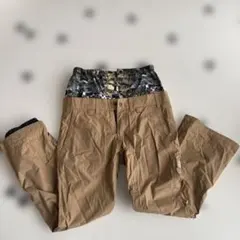 Flaunt スノーボードウェア パンツ レディース ベージュ スタッズ
