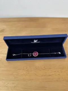 Swarovski ピンク ストーン ブレスレット