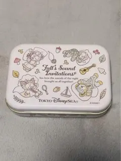 ダッフィー&フレンズ 収納缶 ホワイト 小物入れ ディズニー公式