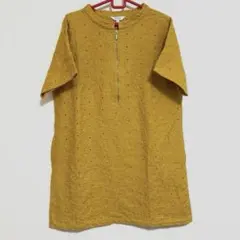 JUNKO SHIMADA PART2半袖チュニック刺繍13号 麻50%