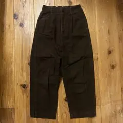 GLOBAL WORK ワークパンツ S ダークブラウン