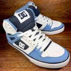 ◆DC SHOSE◆ディーシーシューズ 26.0cm スニーカー レザー ブルーのサムネイル