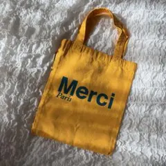 Merci Paris トートバッグ イエローのサムネイル