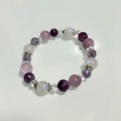 Thidastone天然石デザインブレスレットアメトリン夜光貝アパタイトデザ