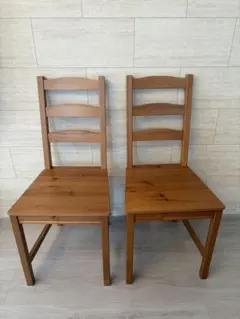 IKEA KAUSTBY ダイニングチェア パイン無垢材 - メルカリ