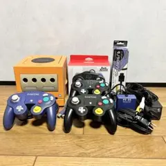 【訳アリ品】ゲームキューブ　コントローラー3台付き　ゲームボーイプレイヤー付き