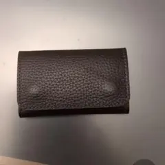 ブラウンレザー 三つ折り　キーケース