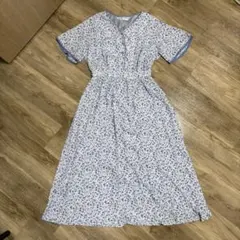 Honeys GLACIER 花柄ワンピース ブルー Mサイズ