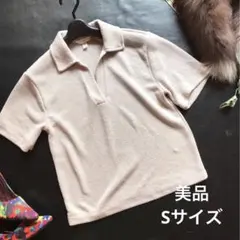 ♡H&M♡襟付きあっさりスキッパーニットカットソー♡トップス♡美品