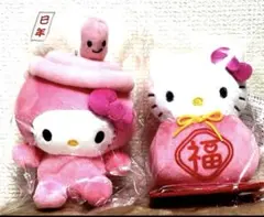 サンリオ　ハローキティ　セブンイレブン限定　干支マスコット　ハッピー福マスコット