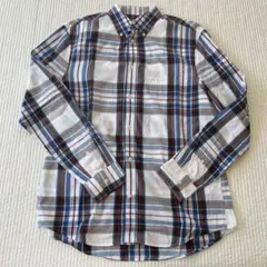エイチアンドエム　Mサイズ チェック柄 ボタンダウン長袖シャツ