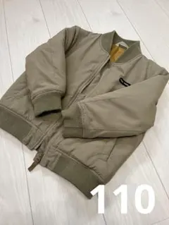 SIMPLE FREE カーキ ジップアップアウター 110