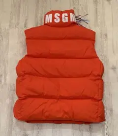 【新品】MSGM エムエスジーエム ダウンベスト オレンジ サイズ48 完売品のサムネイル