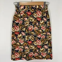 love loreal ラブロレアル 花柄 タイトスカート ミドル丈 ひざ丈春服