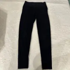 ユニクロ リブ レギンス パンツ ブラック Sサイズ レディース ポケット付き