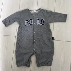 POLO グレー ロンパース 50-70cm