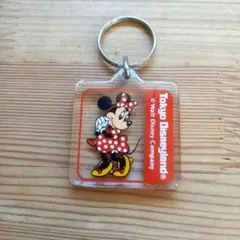 ディズニーランド ミニーマウス アクリルキーホルダー レトロ