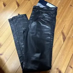 diesel スキニーパンツ　レザー調
