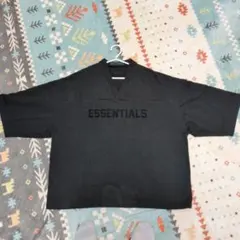 フィアオブゴッド エッセンシャルズ フットボール Tシャツ ブラック